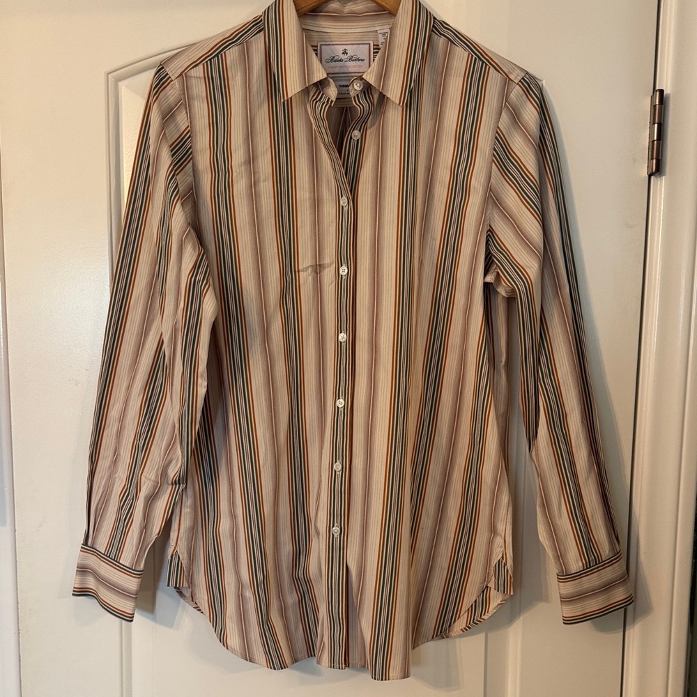 Brooks Brothers Multicolor Striped Button-Down Shirt Women’s